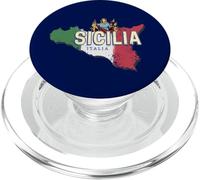 Sicilia Bandiera Italia Retro Regione Mappa Vintage Souvenir PopSockets PopGrip per MagSafe