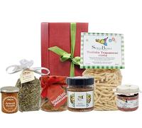 Sicilia Bedda - Box Cesti Natalizi Prodotti Tipici Siciliani - Una Gustosa IDEA REGALO (Box Messina)