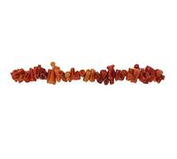 Sicilia Bedda - Bracciale di Corallo Rosso del Mediterraneo e Argento - Prodotto realizzato a Mano