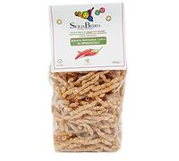 Sicilia Bedda - Busiate Trapanesi Artigianali di Grano Duro Siciliano Trafilate in Bronzo - Prodotte a Trapani come da Tradizione Gastronomica - Confezione da 500 Grammi (Busiata al Peperoncino)