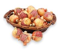 SICILIA BEDDA CAPACI Palla di Natale in Ceramica Caltagirone Modello Melograno (1Unità) - 2 opzioni Misura - h 10 x Ø 7 cm