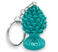 SICILIA BEDDA CAPACI Portachiavi pigna in Resina con 9 opzioni Colore, h 4,5 cm (1Unità) - Verde Rame