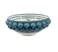 sicilia bedda - Ciotolina Pigna Decorata in Ceramica di Caltagirone - Decorata a Mano - Diametro 12 Centimetri (OTTANIO)