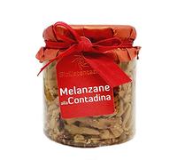 Sicilia Bedda - FILETTI DI MELANZANE SICILIANE IN OLIO D'OLIVA ALLA CONTADINA - Elegante Vasetto in Vetro gr. 270