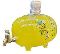 Sicilia Bedda - Limoncello in Botte Vetro Decorata a Mano - 50 Cl. 32°