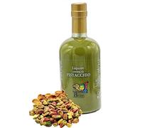 Sicilia Bedda - Liquori Siciliani Fruttati - Elegante Bottiglia 500 ML - 17° (Pistacchio)