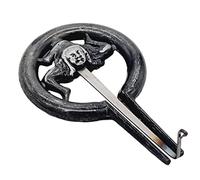 Sicilia Bedda - Marranzano Siciliano Originale - Scacciapensieri Siciliano - Prodotto Artigianale in Ghisa (10 CM, GHISA NERO TRINACRIA)