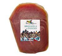 Sicilia Bedda - MOSCIAME/BRESAOLA DI TONNO SENZA CONSERVANTI - Prodotto Lavorato nelle Tonnare Trapanesi - Gr. 170_200 (Mosciame al Naturale)