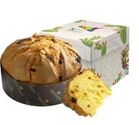 Sicilia Bedda - PANETTONE ARTIGIANALE BONFISSUTO 1 KG - Prodotto a Lievitazione Naturale - IDEA REGALO (Tradizionale con Canditi & Uvetta)