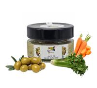 Sicilia bedda - Patè di Olive Condite in Olio Extravergine d'Oliva - "Olive Cunzate" - Prodotto 100% Siciliano (100 Grammi)