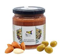 Sicilia Bedda - Pesto Siciliano Alle Mandorle in Olio Extravergine d'Oliva - Vasetto da 280 Grammi