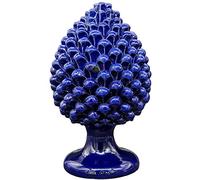 sicilia bedda - Pigna Siciliana in Ceramica di Caltagirone -VERUS CERAMICHE CALTAGIRONE - Vari Colori (Altezza 32x15, Blu)