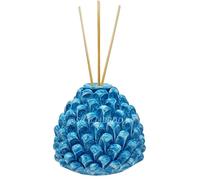 sicilia bedda - Profumatore Porta Profumo PIGNA in Ceramica di Caltagirone - Prodotto Realizzato interamente a Mano (Celeste)