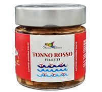 Sicilia Bedda - TONNO ROSSO DEL MEDITERRANEO IN OLIO D'OLIVA - Vari Tagli e Formati (Filetti di Tonno, Vasetto 200 Grammi)