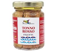 Sicilia Bedda - TONNO ROSSO DEL MEDITERRANEO IN OLIO D'OLIVA - Vari Tagli e Formati (Filetti di Tonno, Vasetto 100 Grammi)
