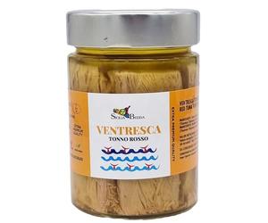 Sicilia Bedda - TONNO ROSSO DEL MEDITERRANEO IN OLIO D'OLIVA - Vari Tagli e Formati (Ventresca, Vaso 300 Grammi)
