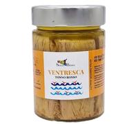 Sicilia Bedda - VENTRESCA DI TONNO ROSSO IN OLIO D'OLIVA - Pescato nel Mar Mediterraneo - Vaso Vetro Gr. 300