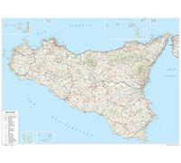 Libri Sicilia. Carta Stradale Della Regione 1:250.000 (Carta Murale Plastificata