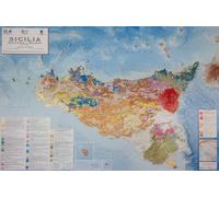 Sicilia geologica 1:300.000 (carta in rilievo con cornice cm 83x122) - AA.VV.