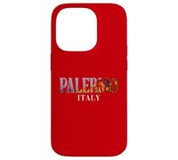Sicilia Italia Costa Mediterranea All'interno Palermo Testo in grassetto Custodia per iPhone 14 Pro