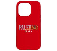 Sicilia Italia Costa Mediterranea All'interno Palermo Testo in grassetto Custodia per iPhone 15 Pro