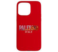 Sicilia Italia Costa Mediterranea All'interno Palermo Testo in grassetto Custodia per iPhone 15 Pro Max