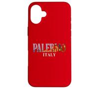 Sicilia Italia Costa Mediterranea All'interno Palermo Testo in grassetto Custodia per iPhone 16 Plus