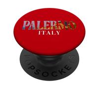 Sicilia Italia Costa Mediterranea All'interno Palermo Testo in grassetto PopSockets PopGrip Adesivo