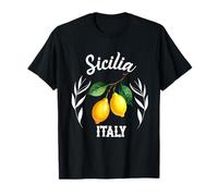 Sicilia Italia Souvenir Siciliano Italiano Promemoria Uomo Donna Maglietta