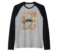 Sicilia | Mediterranean Island Heritage Maglia con Maniche Raglan