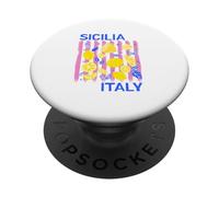 Sicilia Souvenir Italiano Limoni Italia Souvenir dalla Sicilia PopSockets PopGrip Adesivo
