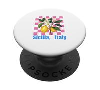 Sicilia Souvenir Italiano Limoni Italia Souvenir dalla Sicilia PopSockets PopGrip Adesivo
