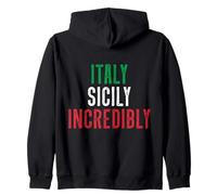 Sicilia Vacanze Italiano ITALY SICILY INCREDIBLY Felpa con Cappuccio