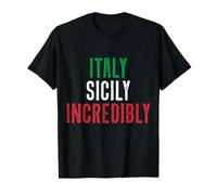 Sicilia Vacanze Italiano ITALY SICILY INCREDIBLY Maglietta