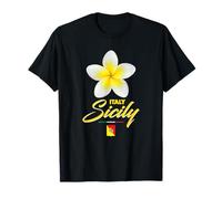 Sicily Italy Tropical Flower Yellow Frangipani Aesthetic Art Maglietta