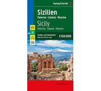 Sicily-Palermo-Catania-Messina 1:150.000: Palermo - Catania - Messina, mit Infoguide, Top Tips: AK 0618