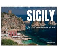Sicily - The island where winter does not exist (Wall Calendar 2027 DIN A2 landscape), CALVENDO 12 Month Wall Calendar: The sea all year round