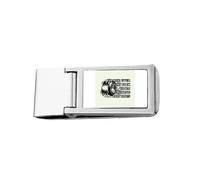 Sick Burning Smoke Tire Art Deco moda sottile fermasoldi in acciaio inox titolare tasca portafoglio