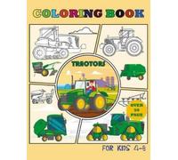 Sickoz Tractor Coloring Book for Kids 4-8 Over 50 Pages (Tascabile)