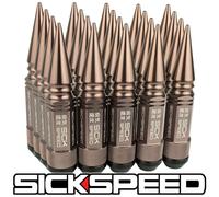 SICKSPEED 20 PC Bronzo Appuntito Alluminio Esteso 108MM 3 PC Manico Dadi 14X1.5