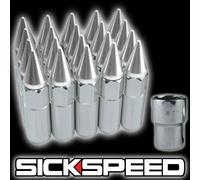 SICKSPEED 20 PC Lucidato a Punte Alluminio 60MM Bloccaggio Lug Dadi Ruota 12X1.5