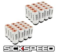 SICKSPEED 32 PC Bianco W Rosa Color Oro Cappuccio Alluminio 50MM 3PC Dadi 14X1.5