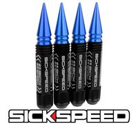 Sickspeed 4 PC Nero 5 1/2 " Lungo Blu Appuntito Acciaio Manico Dadi 12X1.5 L02