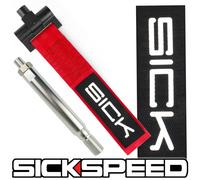 SICKSPEED Anteriore Paraurti SPORTS Pista da Corsa Retro Traino Gancio Cinturino