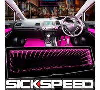 Sickspeed Galaxy Specchio Luce LED Clip-On Posteriore Vista Wink Rosa