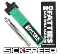 SICKSPEED Mint Verde Anteriore Paraurti Posteriore da Corsa Tow Gancio Fascia N