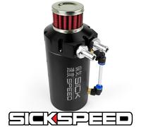 SICKSPEED Nero Olio Catch Lattina con Sfiati Diaframma Motore Breather Filtro P3