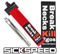 SICKSPEED Rosso Anteriore Paraurti SPORTS Pista da Corsa Posteriore Tow Gancio