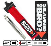 SICKSPEED Rosso Anteriore Paraurti SPORTS Pista Retro da Corsa Tow Gancio Fascia