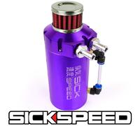 SICKSPEED Viola con Sfiati Olio Catch Lattina Diaframma Motore Filtro P1